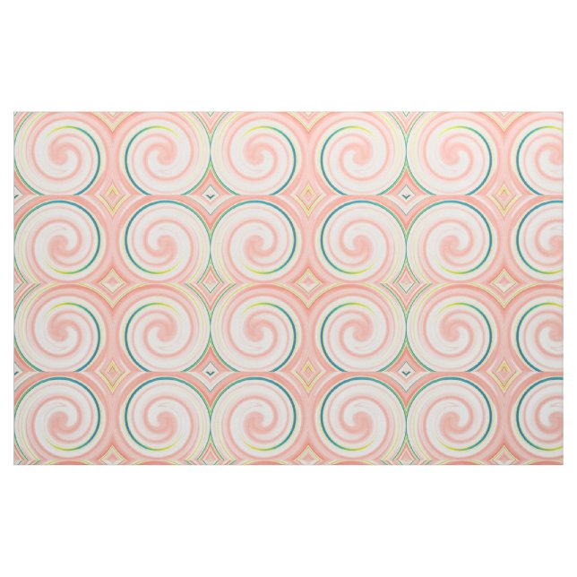 Tecido Arte Abstrata de Redemoinho Moderna #45 (Fat Quarter)