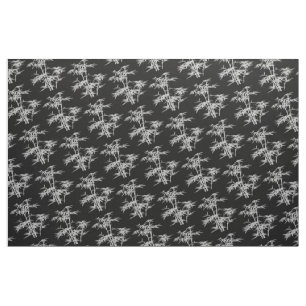 Tecido Arte asiática de bambu