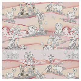 Tecido Arte de desenho de linha colorida para wallpaper