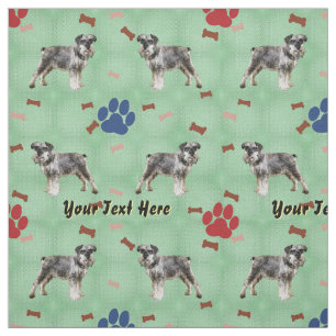 Tecido Arte do Schnauzer