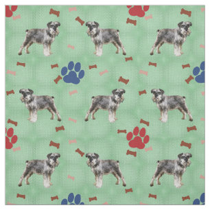 Tecido Arte do Schnauzer