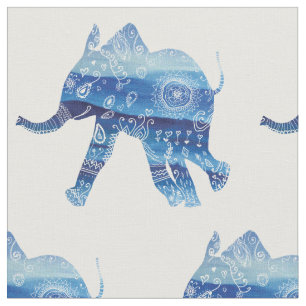Tecido Arte Elefante de Mandala