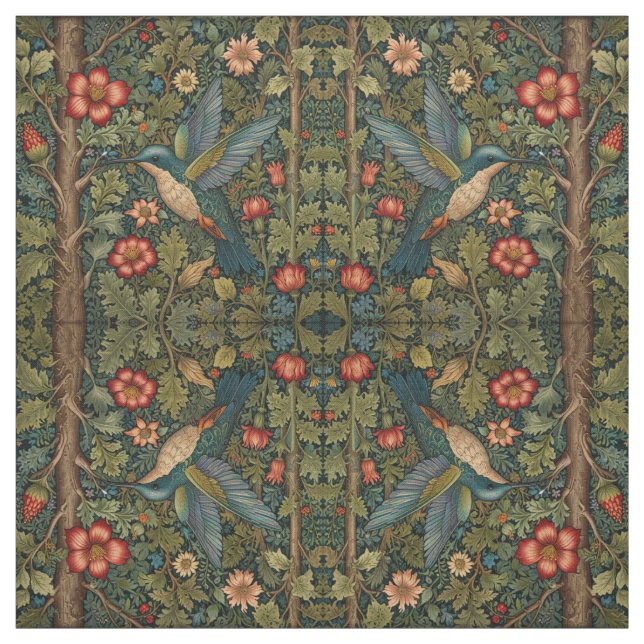 Tecido Arte elegante de beija-flor (Modelo)