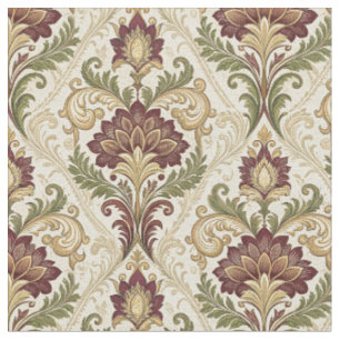 Tecido Arte Floral Damasko Ornate Barroco Antigo
