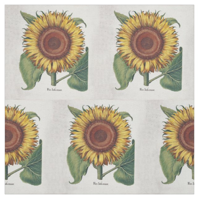 Tecido Arte Floral de Girassol Vintage Damask (Modelo)