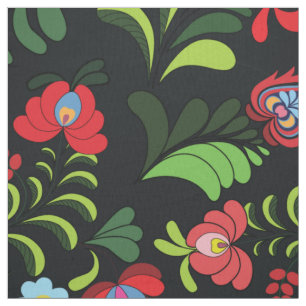 Tecido Arte Floral Matyo da Europa Oriental, Hungria