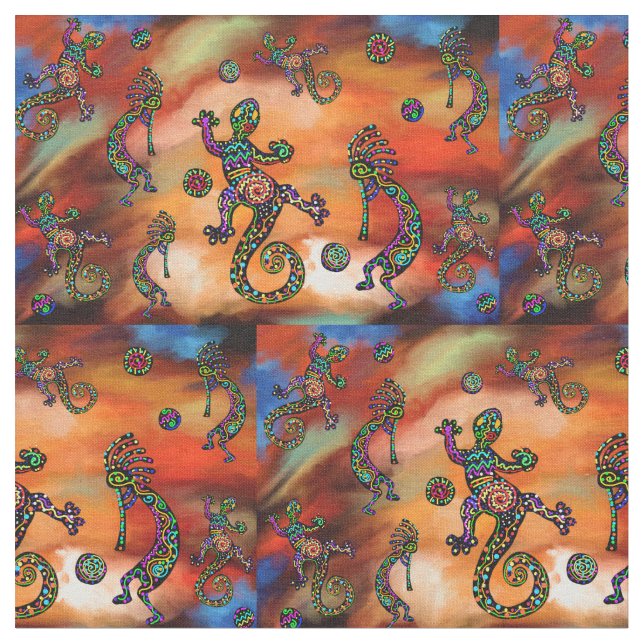 Tecido Arte Kokopelli (Detalhe)