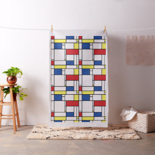 Tecido Arte Moderna De Stijl Geométrica Minimalista Mondr