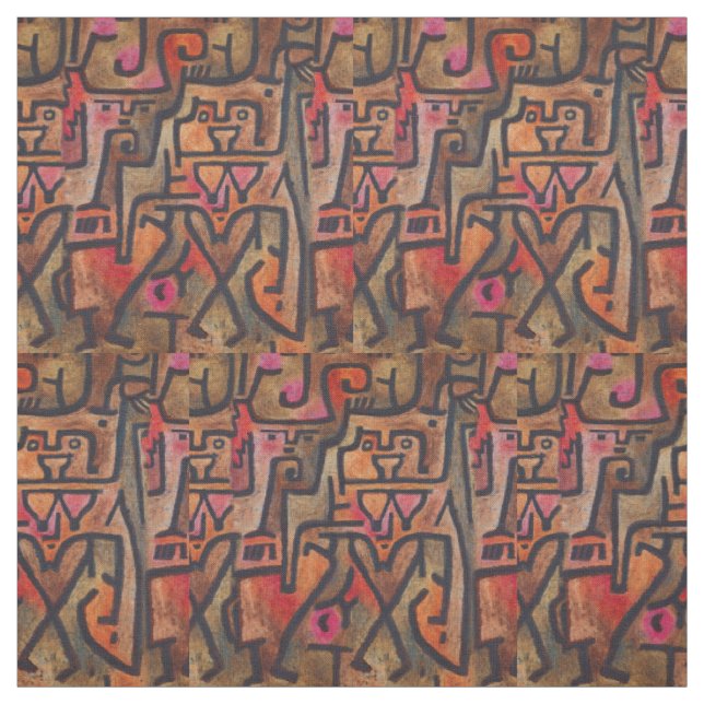 Tecido Arte Moderna Expressionista Abstrata da Floresta d (Modelo)