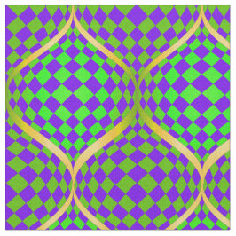 Tecido Arte Op de Taffi Puro Verde e Amarelo