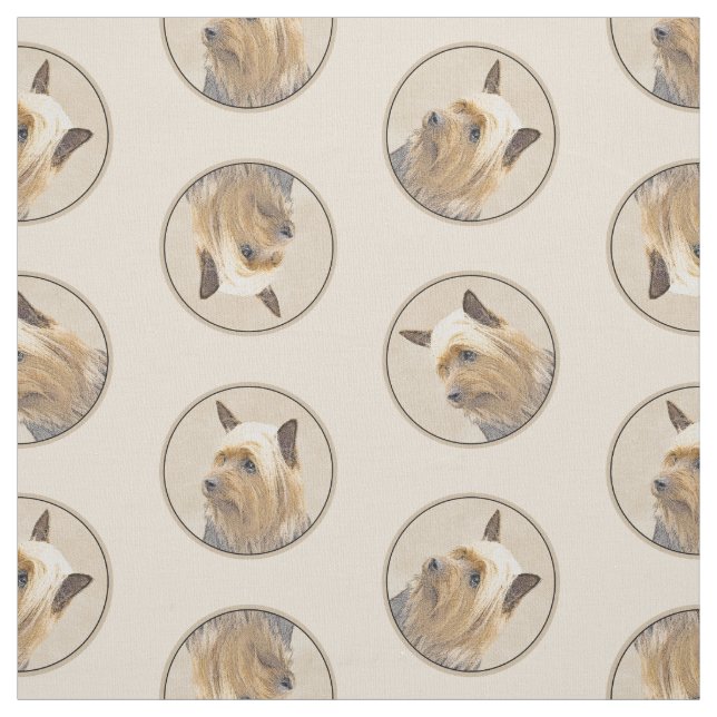 Tecido Arte Original De Cachorro - Silky Terrier Australi (Modelo)