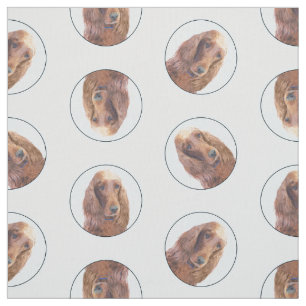 Tecido Arte original de cães vermelhos pintada em irlandê