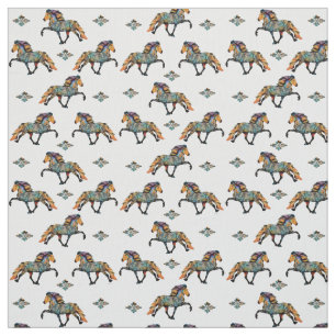 Tecido Arte Pop de Cavalo Islandês