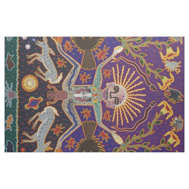 Tecido Arte tribal étnica Boho da deusa asteca maia (Jarda)