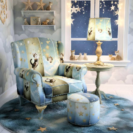 Tecido Artistic Fabric Panel Cats