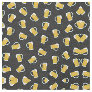 Tecido Artsy Modern Yellow Watercolor Beer Canecas de cer