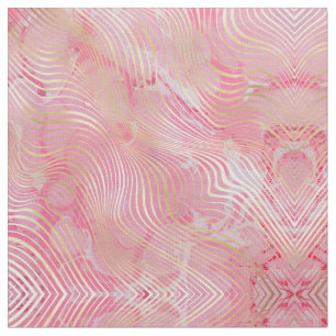 Tecido Artsy Rosa Dourado Cinzento Cinzento