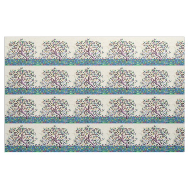 Tecido Árvore da vida (Fat Quarter)