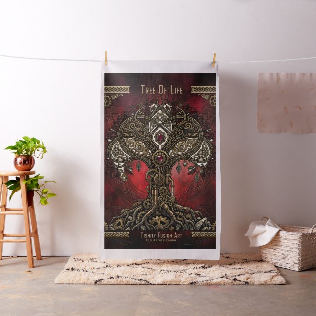 Tecido Árvore da Vida – Steampunk Gótico Celta (In Situ)