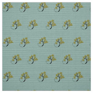Tecido Árvore Dançante Personalizada Verde Oliva 60"