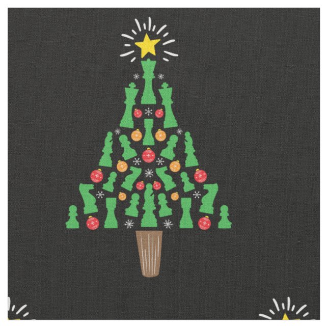 Tecido Árvore de Natal Chess Piece (Detalhe)