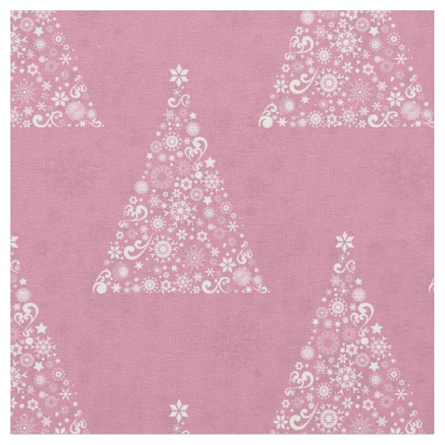 Tecido árvore de natal rosa (Detalhe)