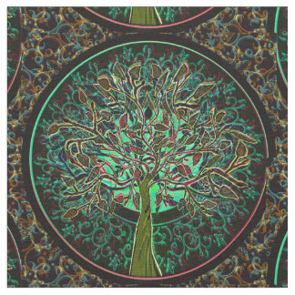 Tecido Árvore do outono