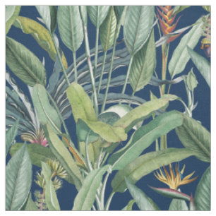 Tecido Árvore Tropical de Banana Verde Tropical Strelitzi