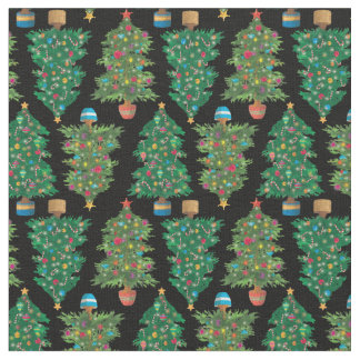 Tecido Árvores de Natal