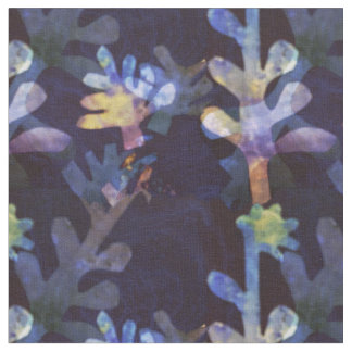 Tecido Árvores recortadas de papel