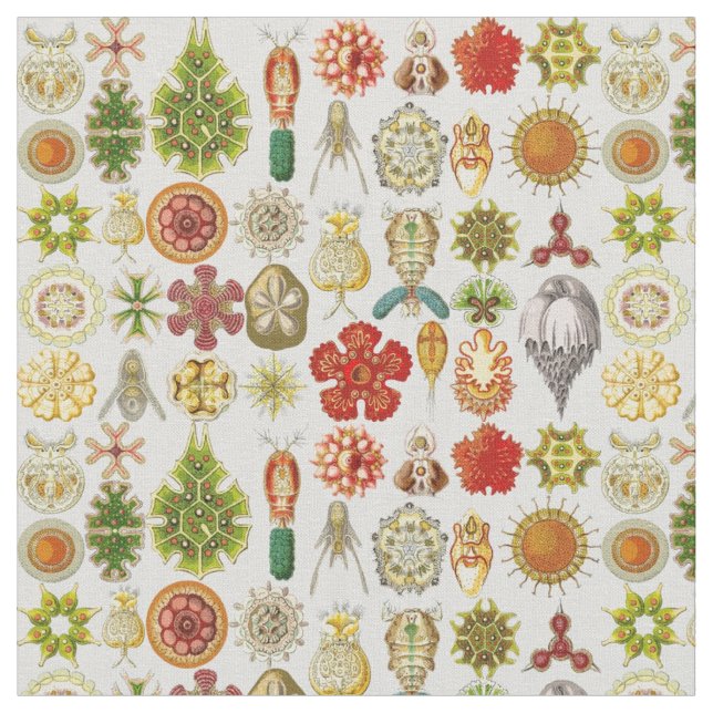 Tecido As maravilhas oceânicos de Ernst Haeckel (Detalhe)