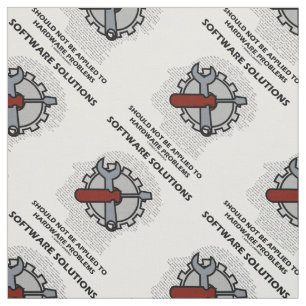 Tecido As soluções de software não devem ser aplicadas ao