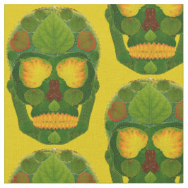 Tecido Aspen Leaf Skull 9