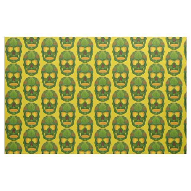Tecido Aspen Leaf Skull 9 (Fat Quarter)