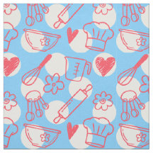 Assando Doodles em Pontos Polka - Rosa e Azul Clar