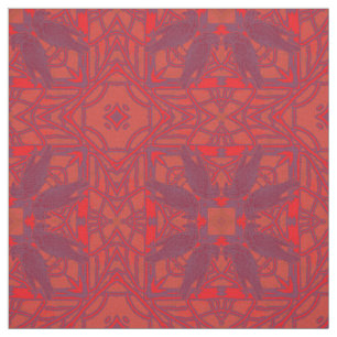 Tecido Assassinato Roxo Vermelho De Crows Kaleidoscope