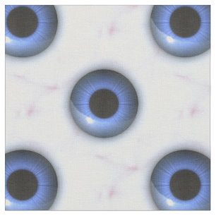 tecido assustador dos olhos azuis