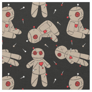 Tecido Assustador Gótico de Dolls Voodoo Hallowen