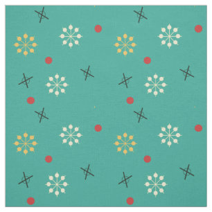 Tecido Atum de idade atômica — Starbursts Turquoise