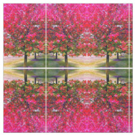 Tecido Autumn Changing Leaves, árvores impressionistas ro
