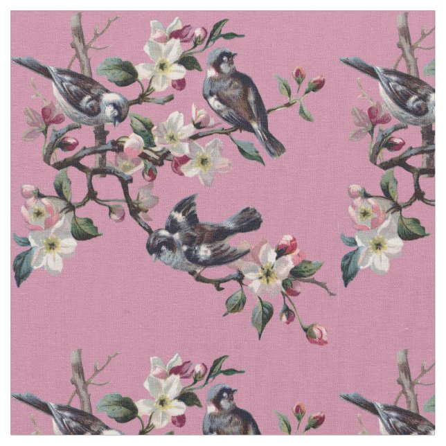 Tecido Aves Vintage (Detalhe)