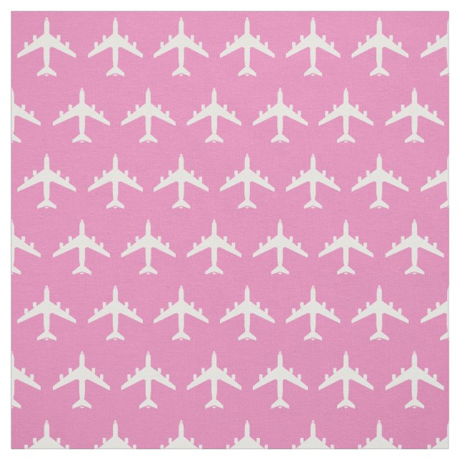 Tecido Avião branco de reabastecimento KC-135 a rosa (Modelo)
