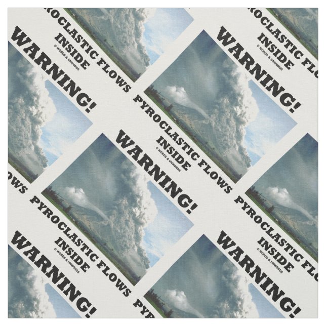 Tecido Aviso! Fluxos piroclásticos Dentro Volcano (Modelo)