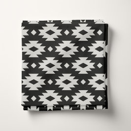 Tecido Aztec preto e branco