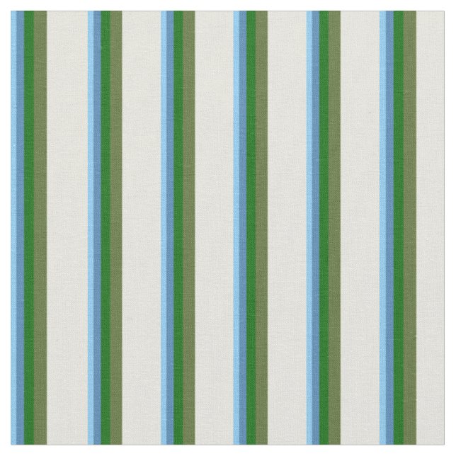 Tecido Azul, Azul, Verde, Verde Azul Escuro e Verde Azul (Detalhe)