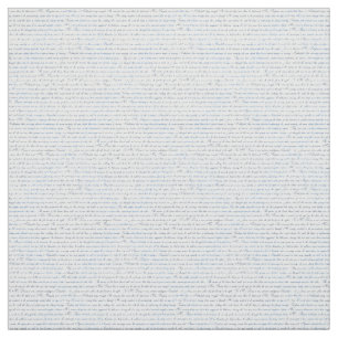Tecido azul branco do texto de Jane Austen