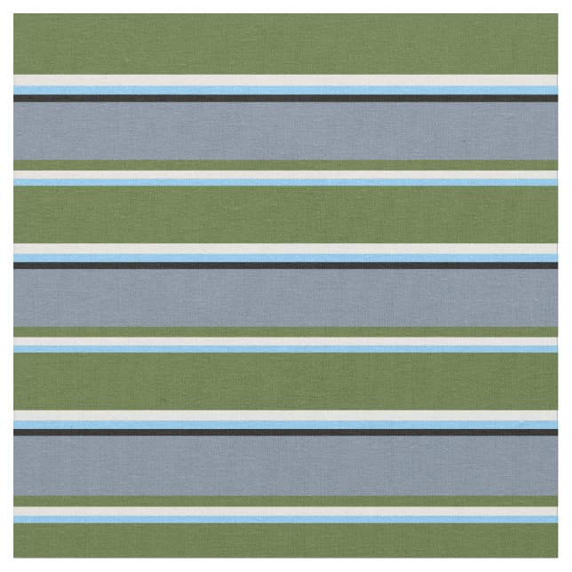 Tecido Azul-céu, branco, verde-oliva, Cinzas-ardósia e pr (Detalhe)