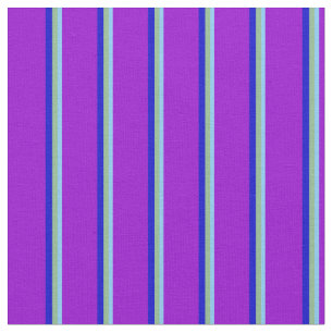 Tecido Azul-céu claro, Verde-escuro, Azul e Violeta Escur