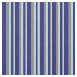 Tecido Azul-claro, Cinzas e Linhas Azuis-Noturnas