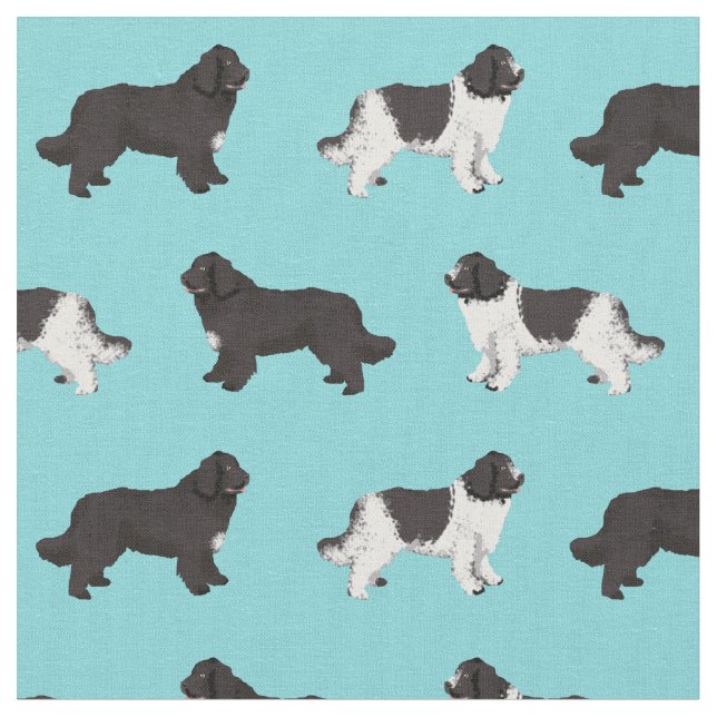 Tecido azul claro de cão da Terra Nova (Detalhe)